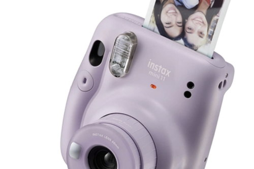Fuji Instax Mini 11 Instant Camera without Film - Lilac Purple & Camera Accessory Kit Blush Pink