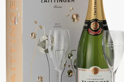 AUTO WIN - Taittinger Brut NV Champagne & Glasses Gift Set, 75cl - 22/02