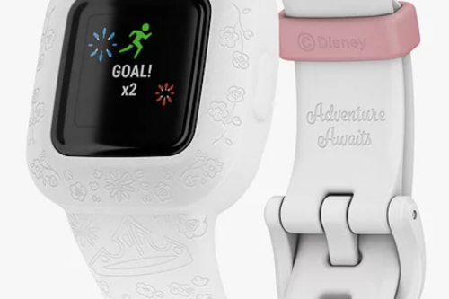 AUTO WIN - Garmin vivofit jr. 3, Adjustable Disney Princess Activity Tracker and Watch for Children