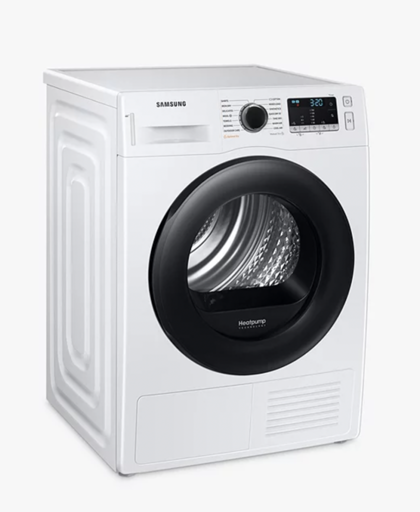 Samsung Series 5 DV80TA020AE Freestanding Heat Pump Tumble Dryer, 8kg