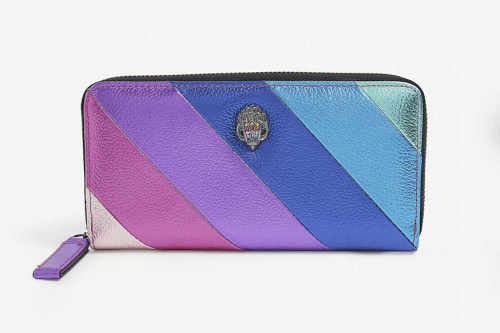 KURT GEIGER LONDON Rainbow eagle-motif leather wallet