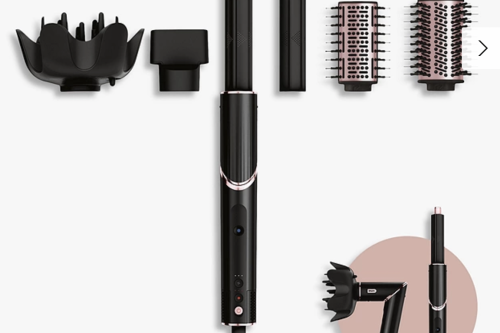 Shark HD440UK FlexStyle Air Styler & Hair Dryer with 5 Attachments, Black/Rose Gold