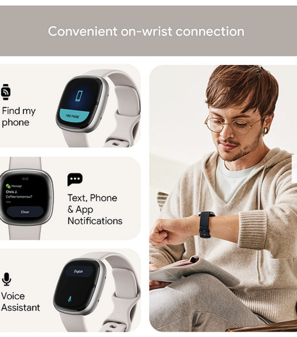 Text messages best sale on fitbit sense