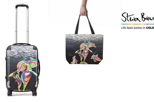 Steven Brown - Hannah McWave & The Weans Suitcase & Tote Bag
