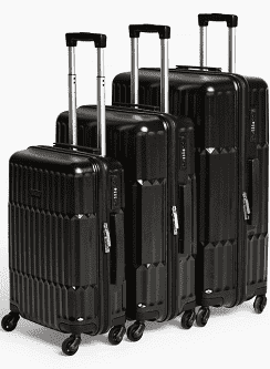 Tampa 4-Wheel Hard Shell Suitcase, Set of 3