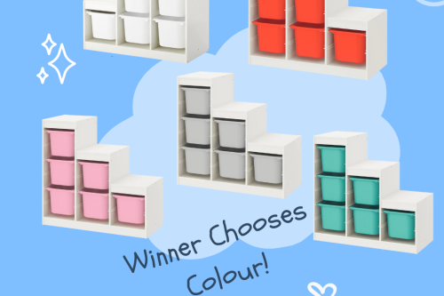 TROFAST Storage combination with boxes - choose your colour - 07/03