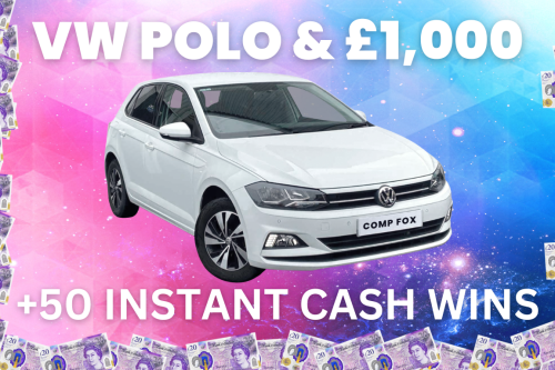 WIN A VW POLO AND £1000 CASH JACKPOT PLUS 50  INSTANT CASH WINS UP FOR GRABS