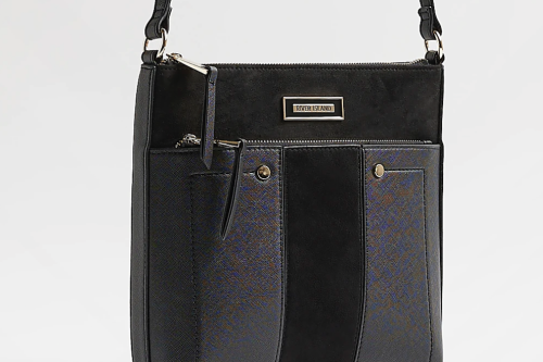 AUTO WIN - BLACK RIVER ISLAND PANELLED MESSENGER BAG