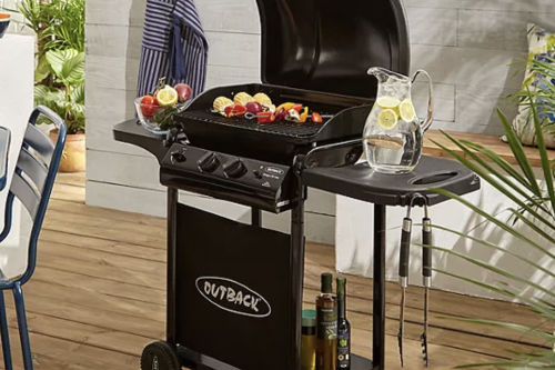Outback Omega 250 2-Burner Gas BBQ, Black