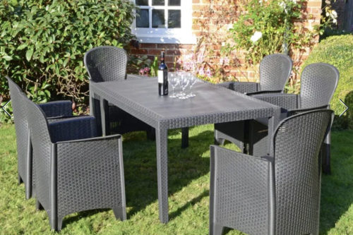 Trabella Salerno 6 Seater Dining Set with Sicily Chairs
