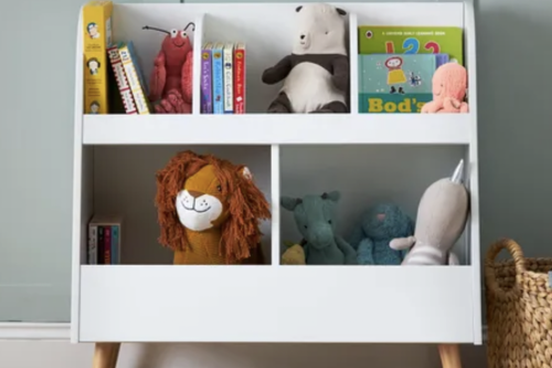 Obaby Maya Toy Storage Box, White & Natural