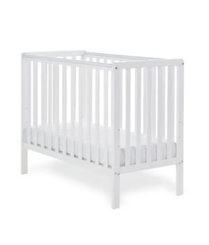 Lit à Langer Space Saver Obaby - Blanc, Pour Lit à Barreaux, Matelas Jusqu'à 76x46 Cm, De La Naissance à 12 Mois
