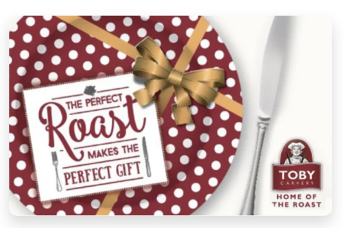 FREE GIVE AWAY - £50 Toby Carvery eGift Card 11/02