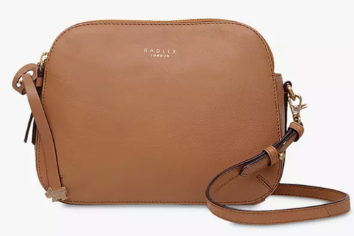 Radley Dukes Place Leather Cross Body Bag, Dark Butter