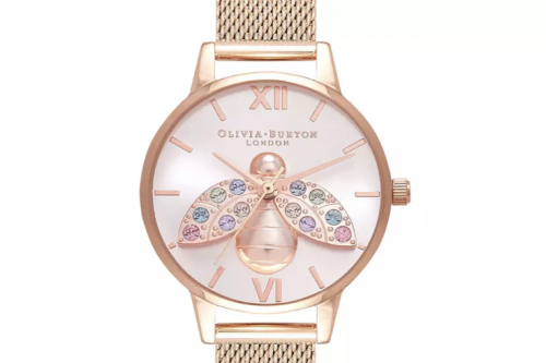 AUTO WIN - Olivia Burton Rose Gold Mesh Watch