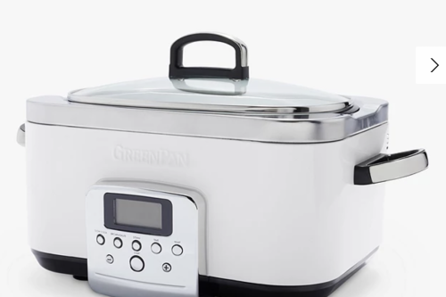 GreenPan Slow Cooker, 6L, Cloud Cream