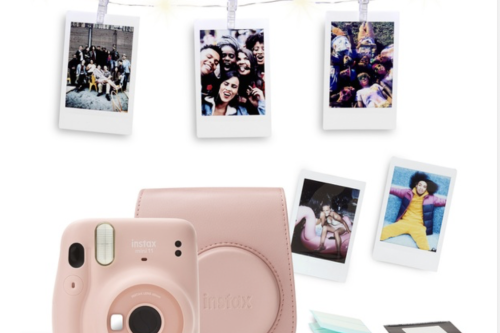 AUTO WIN - Fuji Instax Mini 11 Instant Camera Bundle - Blush Pink