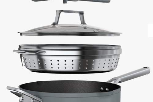 Ninja Foodi ZEROSTICK Forged Aluminium Non-Stick 9-in-1 PossiblePan, 29cm, Sea Salt Grey - 24/02