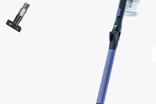 Shark IZ202UK Anti Hair Wrap Cordless Vacuum Cleaner with Flexology, Mid Blue - 01/03