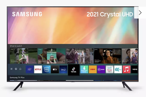 LOW ODDS - Samsung UE65AU7100 (2021) HDR 4K Ultra HD Smart TV, 65 inch with TVPlus, Black