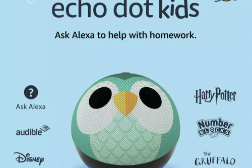 AUTO WIN - Amazon Echo Dot Kids 5th Gen Smart Speaker With Alexa - Owl -  02/03