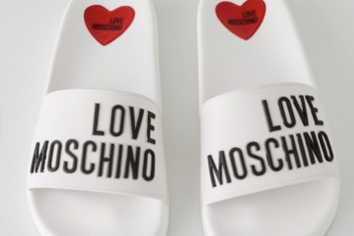 AUTO WIN - LOVE MOSCHINO Logo Slider - White