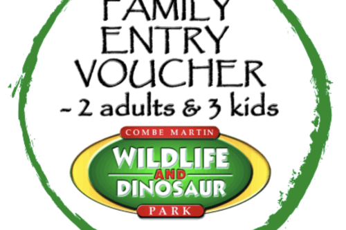 AUTO WIN - FAMILY ENTRY VOUCHER TO COMBE MARTIN WILDLIFE & DINOSAUR PARK
