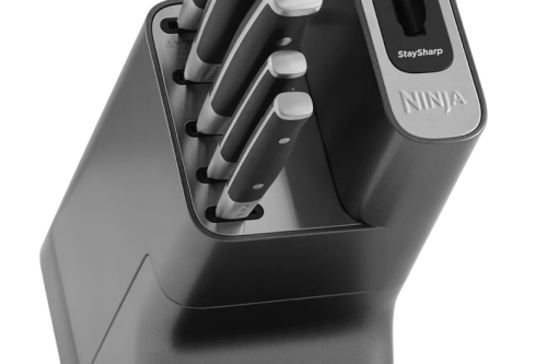 Ninja Foodi StaySharp Knife Block with Integrated Sharpener – 5-Piece Set [K32005UK]