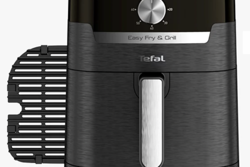 AUTO WIN - Tefal EasyFry 2-in-1 Fry & Grill Classic Air Fryer & Health Grill, Black - 12/03