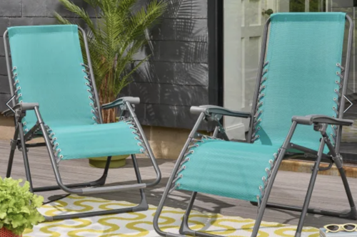 AUTO WIN - Helsinki Lounger Teal Twin Pack - 08/04
