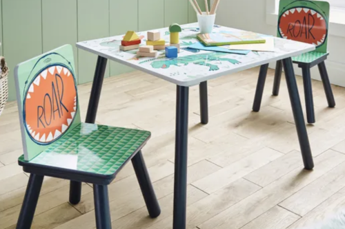 AUTO WIN - Kid's Dino Table and Chairs Set