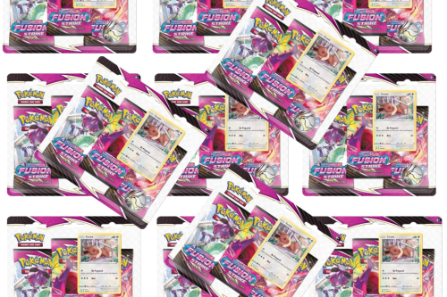 12 X Pokémon Trading Card Game; Sword & Shield 8: Fusion Strike Booster 3 Pack