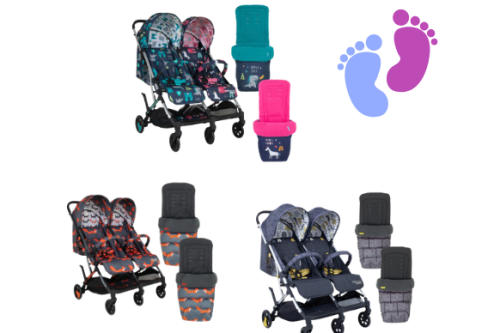 Cosatto Woosh Double and Footmuff Bundle - Winners chooses design!