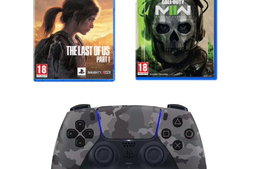 AUTO WIN - PS5 CONTROLLER AND 2 GAMES - 04/02