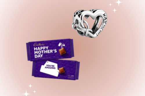 AUTO WIN - Pandora Love You Mum Infinity Heart Charm & HAPPY MOTHER'S DAY DAIRY MILK CHOCOLATE BAR