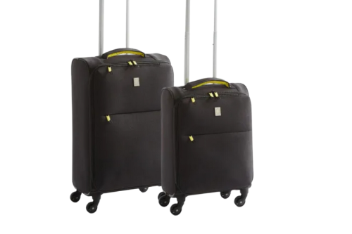 AUTO WIN - Elements Grey and Ochre Suitcase Medium and Cabin