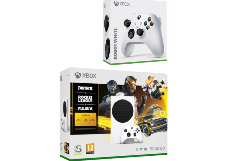 Xbox Series S - Gilded Hunter Bundle & Xbox Wireless Controller – Robot White