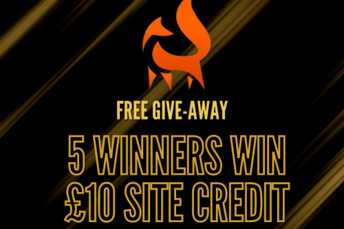 FREE GIVEAWAY - 5 WINNERS WIN £10 SITE CREDIT - 09/03