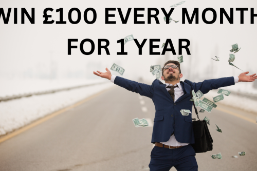 WIN £100 EVERY MONTH FOR 1 YEAR