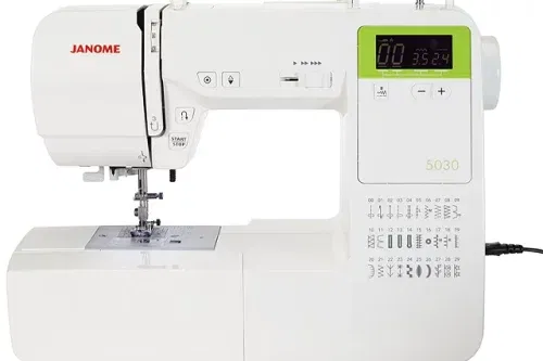 AUTO WIN- Janome 5030 Sewing Machine, White