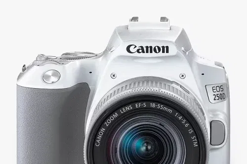 AUTO WIN-Canon EOS 250D Digital SLR Camera with 18-55mm f/4-5.6 IS STM Lens, 4K Ultra HD, 24.1MP, Wi-Fi, Bluetooth, Optical Viewfinder, 3" Vari-angle Touch Screen, White