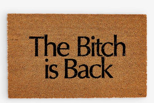 AUTO WIN-MORE JOY Elton John x More Joy The Bitch Is Back coir mat 76cm x 47cm