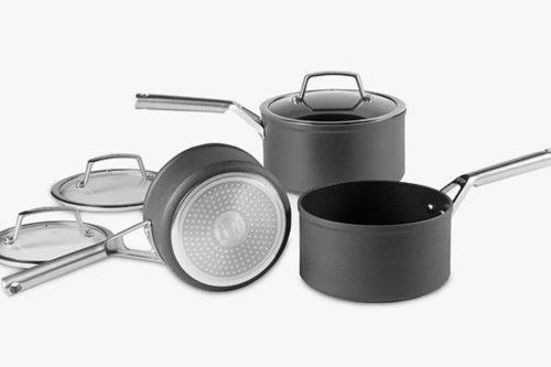 Ninja Foodi ZEROSTICK Hard Anodised Aluminium Non-Stick Saucepan Set, 3 Piece - 14/03