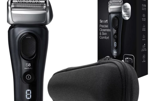 Braun Series 8 8413s Electric Shaver, 3+1 Head, Sonic Wet & Dry Razor