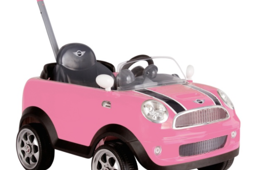 AUTO WIN - Mini Cooper Push Buggy Pink