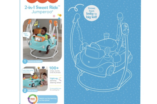 AUTO WIN - Fisher-Price 2-in-1 Sweet Ride Jumperoo Activity Centre