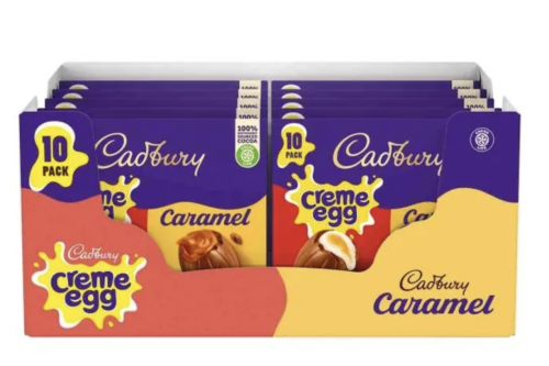 AUTO WIN - CADBURY CREME EGG & CARAMEL EGG 10 PACK (BOX OF 12)