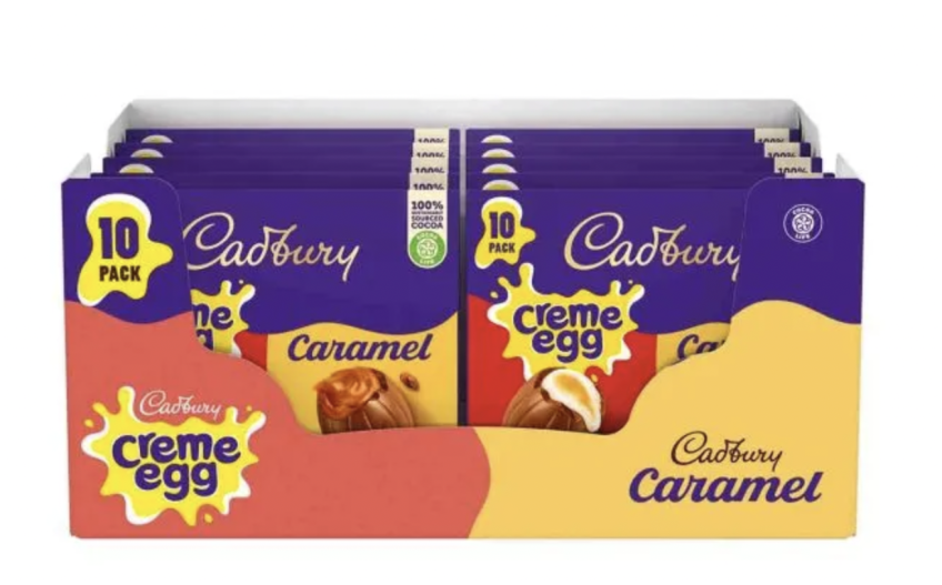AUTO WIN CADBURY CREME EGG & CARAMEL EGG 10 PACK (BOX OF 12