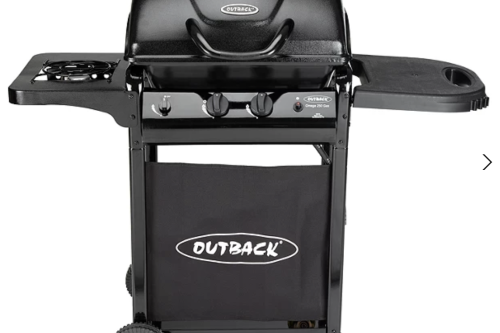 Outback Omega 250 2-Burner Gas BBQ, Black - 13/03