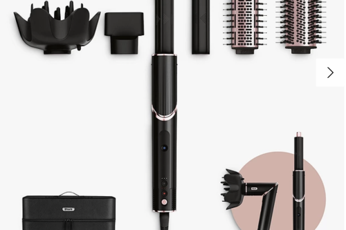 Shark HD440UK FlexStyle 5-in-1 Air Styler & Hair Dryer with Storage Case, Black/Rose Gold